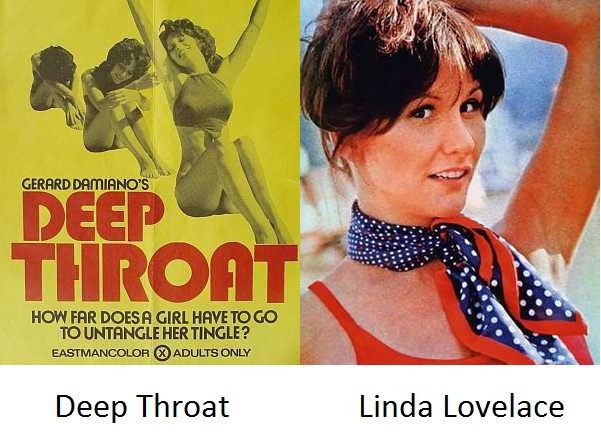 Linda lovelace doing a blowjob in the movie deep throat