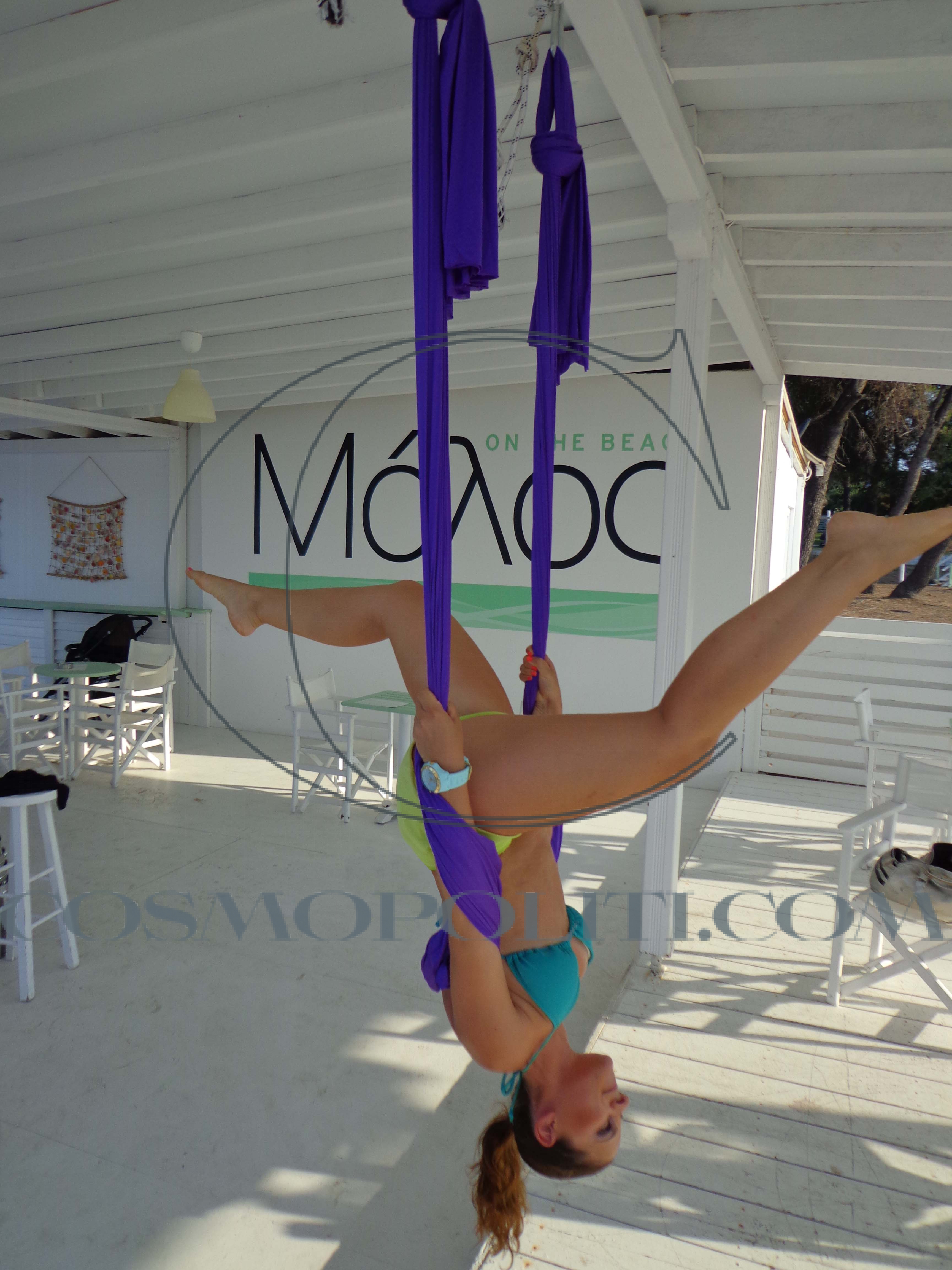 Εxclusive: Aerial Yoga Στο Μόλο!