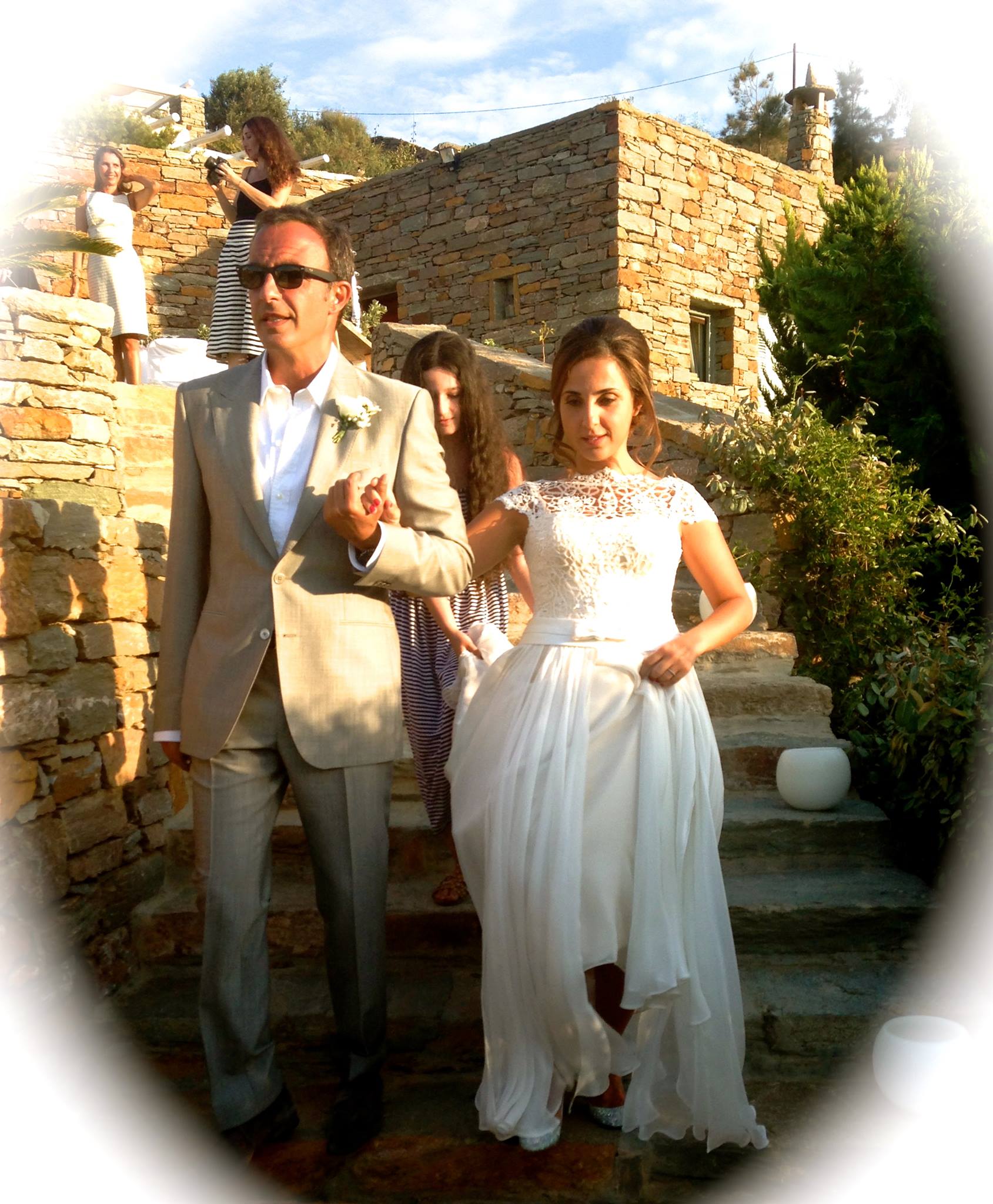 Ο Νίκος Αλιάγας κουμπάρος στη Τζιά