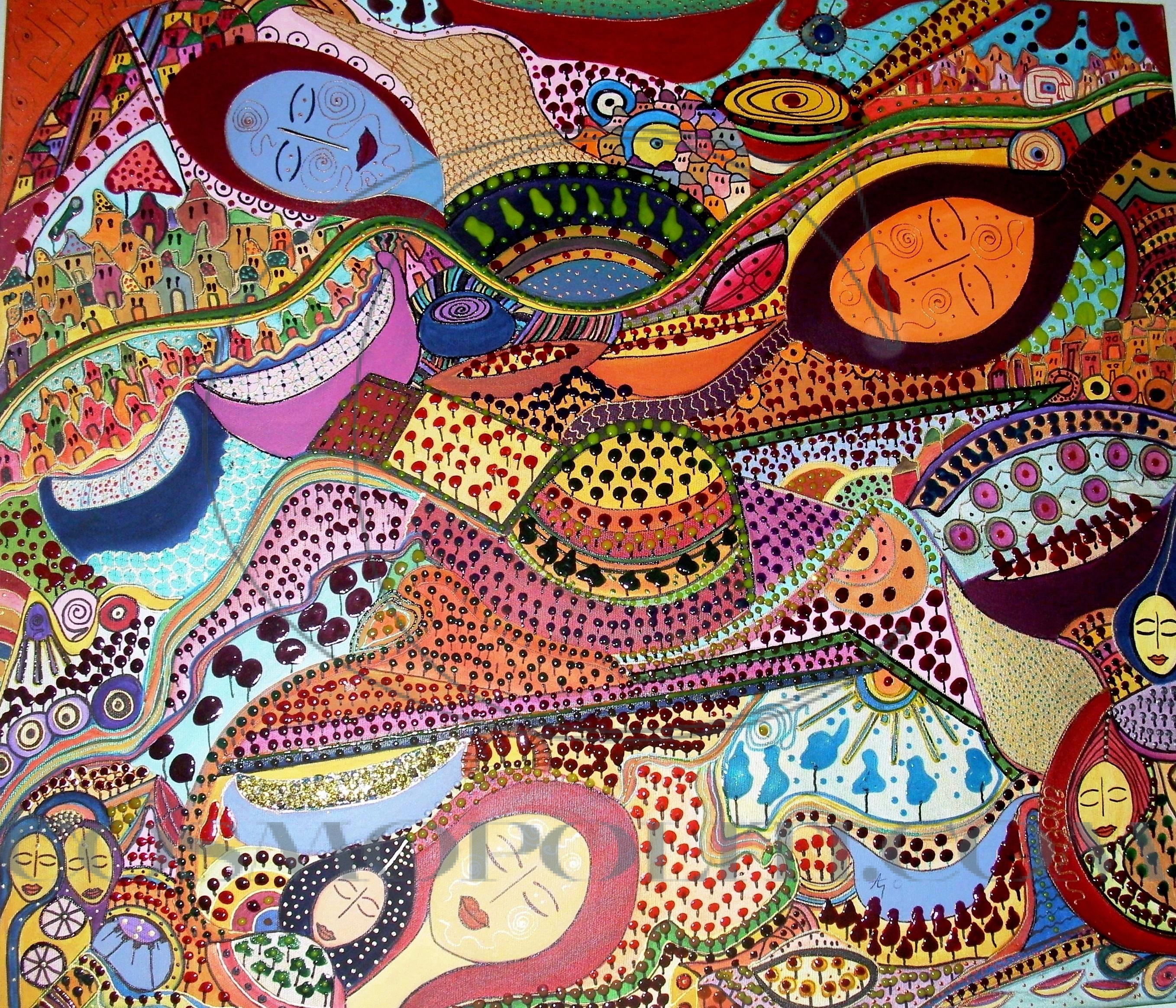 Ενεργειακή ζωγραφική από την Ευδοξία Παπασάββα