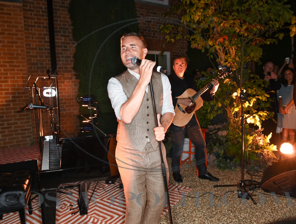 Sir Elton John And David Furnish Host The Woodside 'End Of Summer' Party For The Elton John AIDS Foundation, In Association With Chopard, on Thursday 4th of September, 2014, London, England.