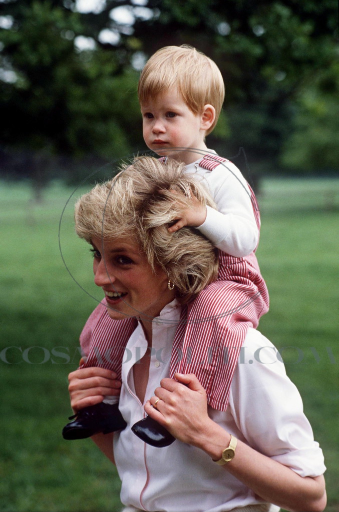 Diana And Harry At Highgrove