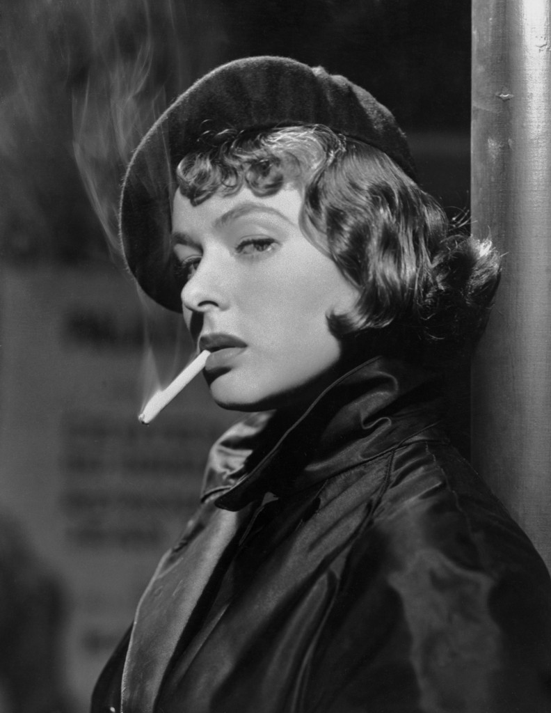 Ingrid Bergman Smoking Cigarette