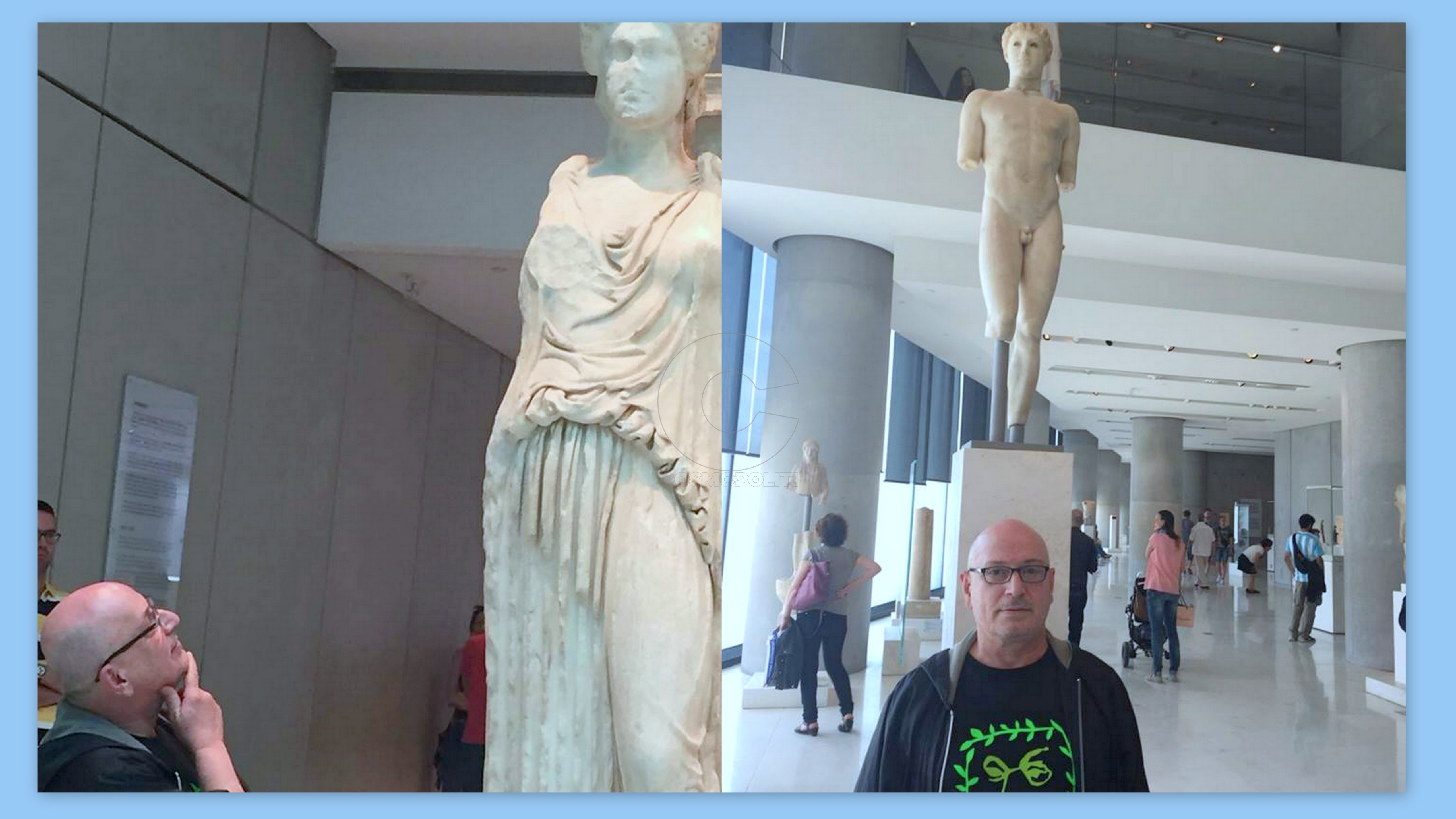 Παύρη ξενάγηση με τις Καρυάτιδες.