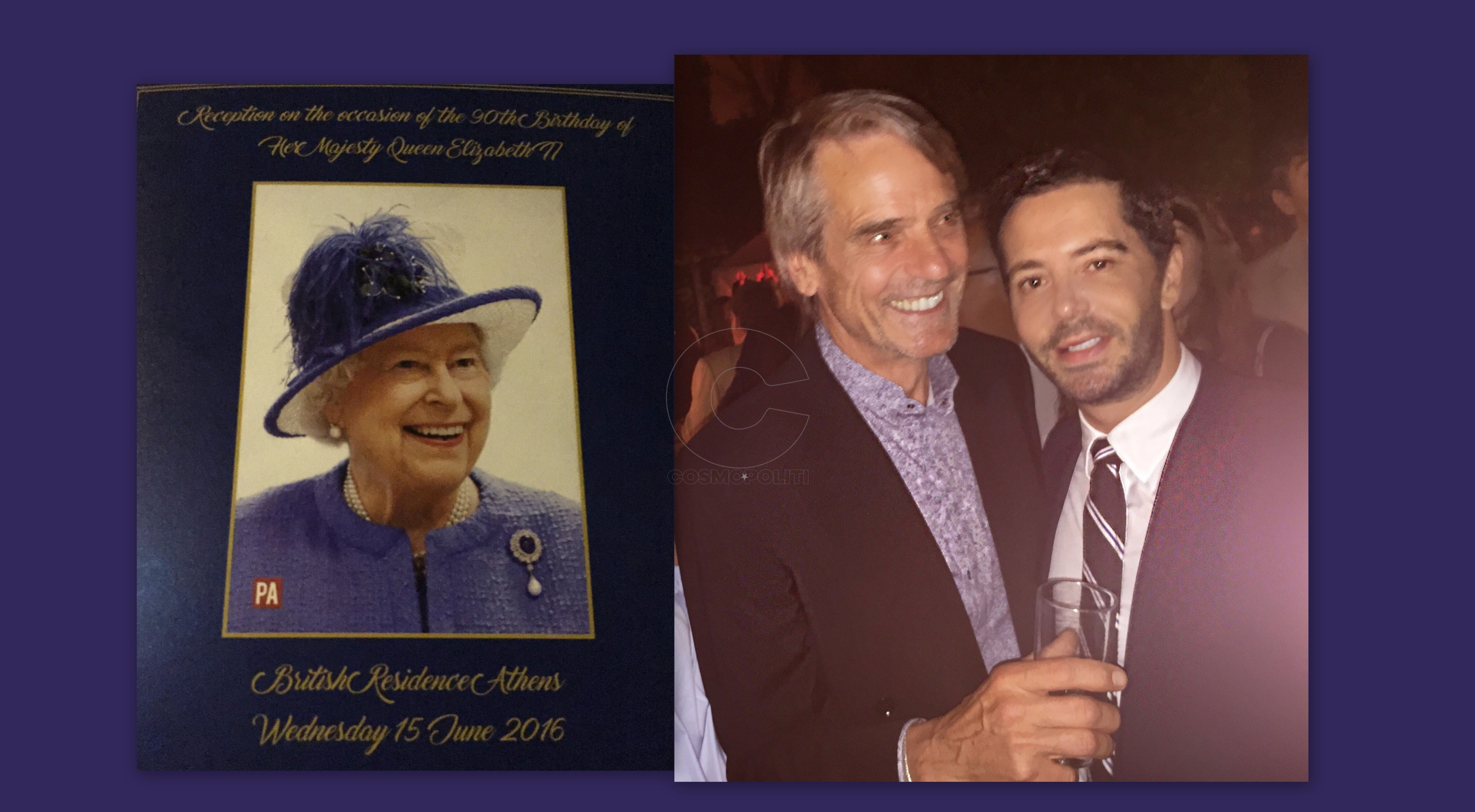 Συμβαίνει τώρα: ο Τζέρεμι Άιρονς στη Βρετανική Πρεσβεία για τα γενέθλια της βασίλισσας Ελισάβετ