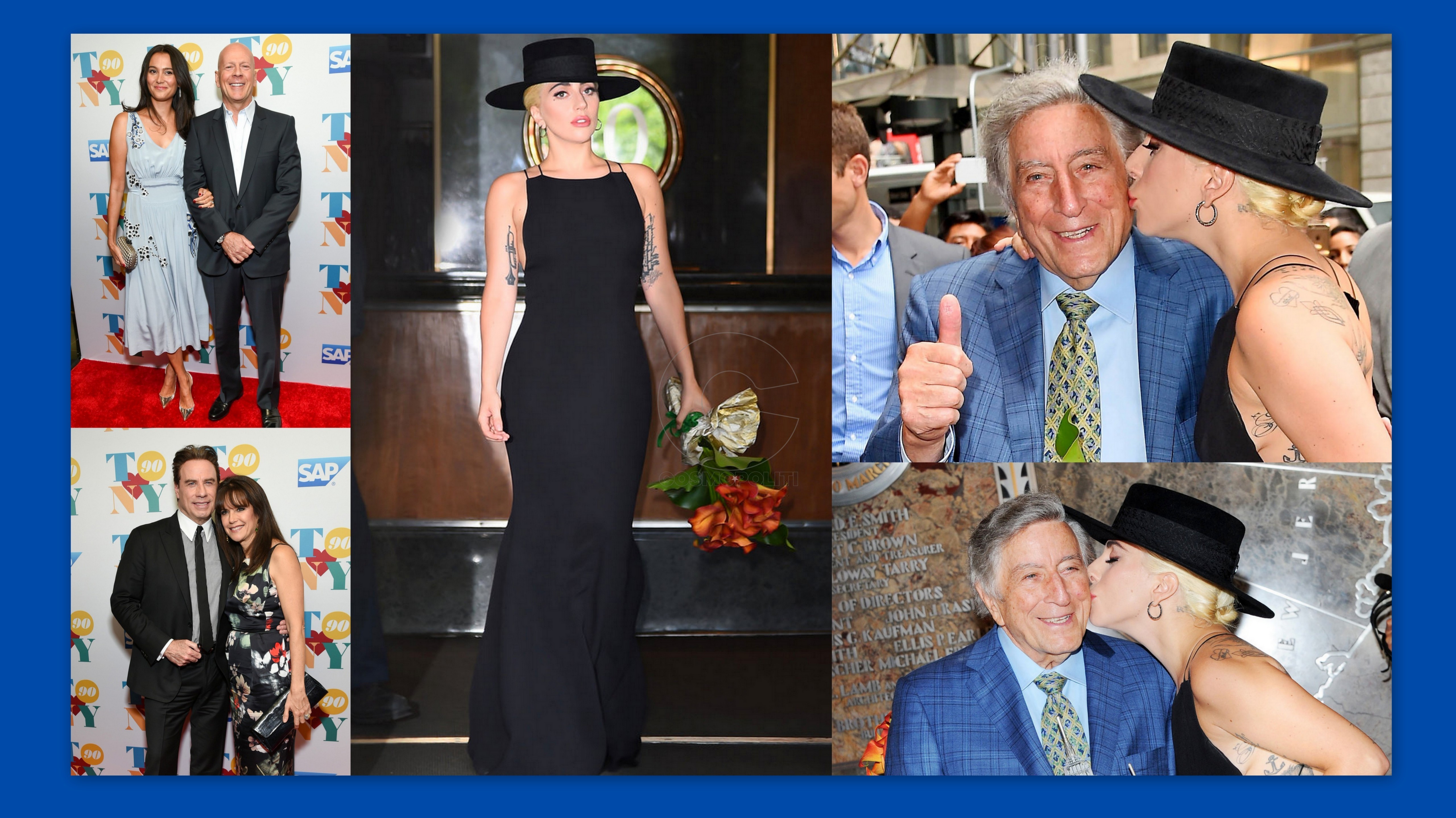 Αυτά είναι γενέθλια! Ο Tony Bennet έγινε 90 και γιόρτασε με την Lady Gaga, τον Τζον Τραβόλτα και τον Μπρους Γουίλις