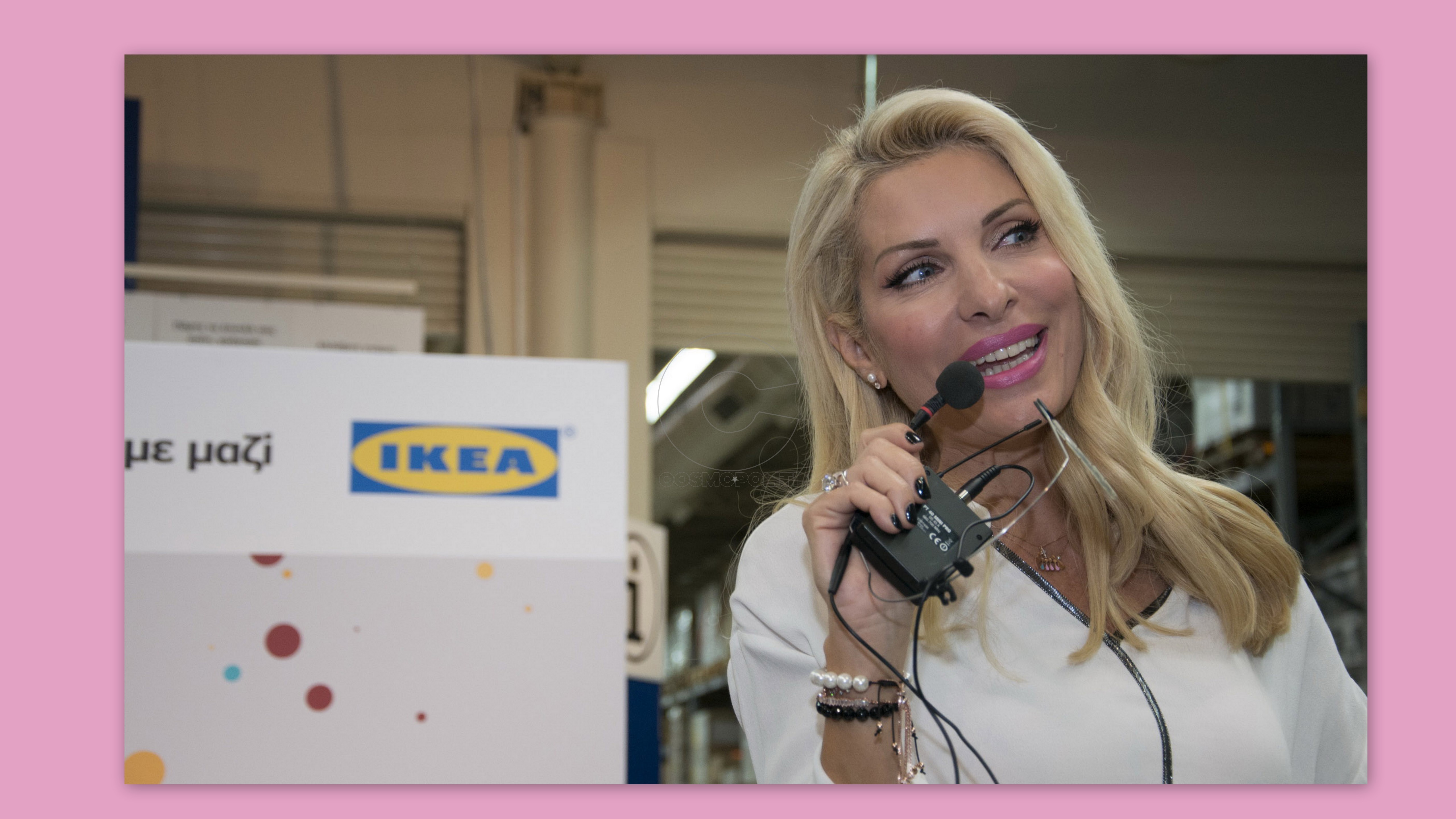 Η Ελένη Μενεγάκη στη Θεσσαλονίκη για τα 15 χρόνια της ΙΚΕΑ