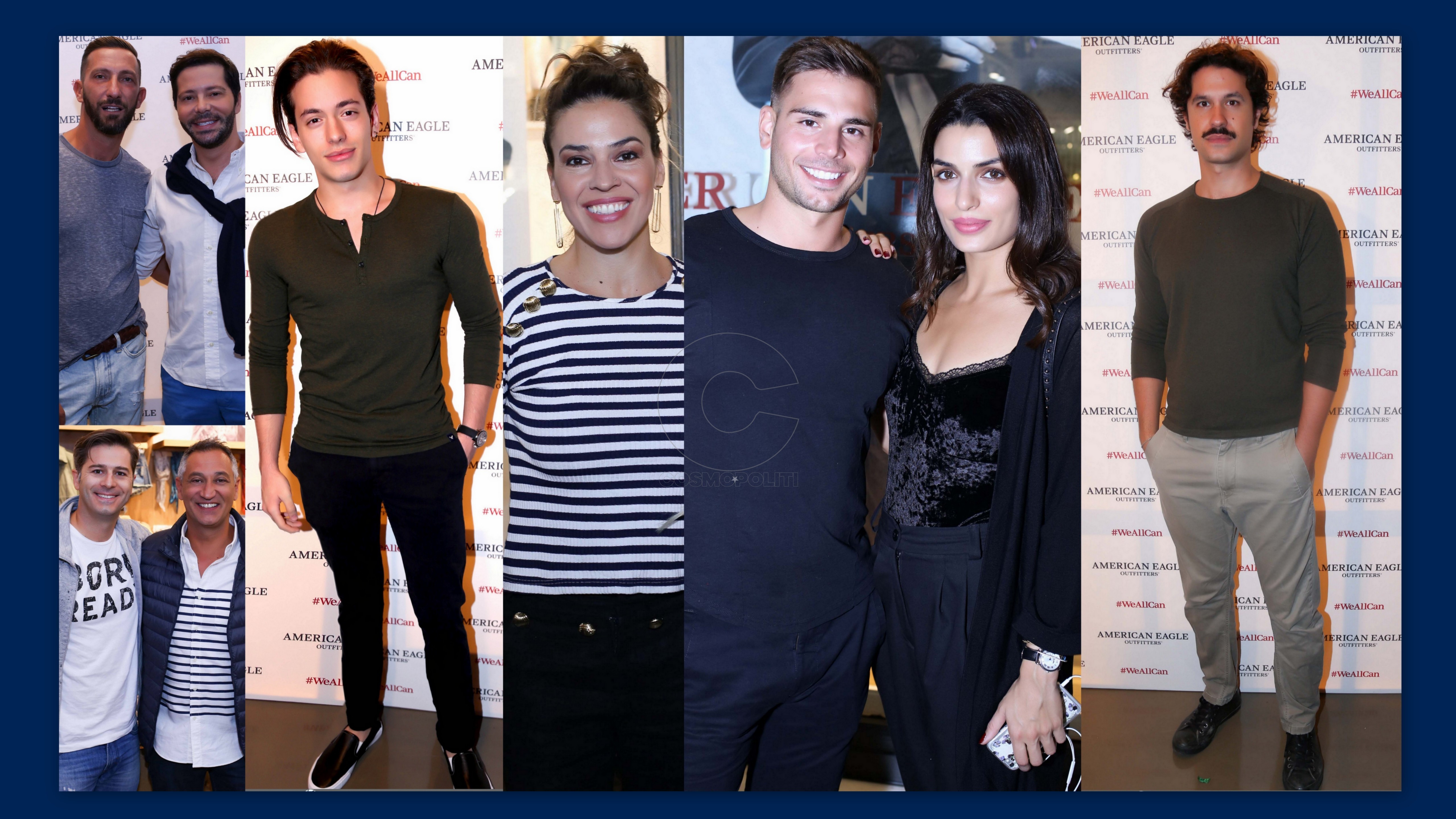 Λαμπερές παρουσίες στα εγκαίνια του American Eagle Outfitters στην Ερμού