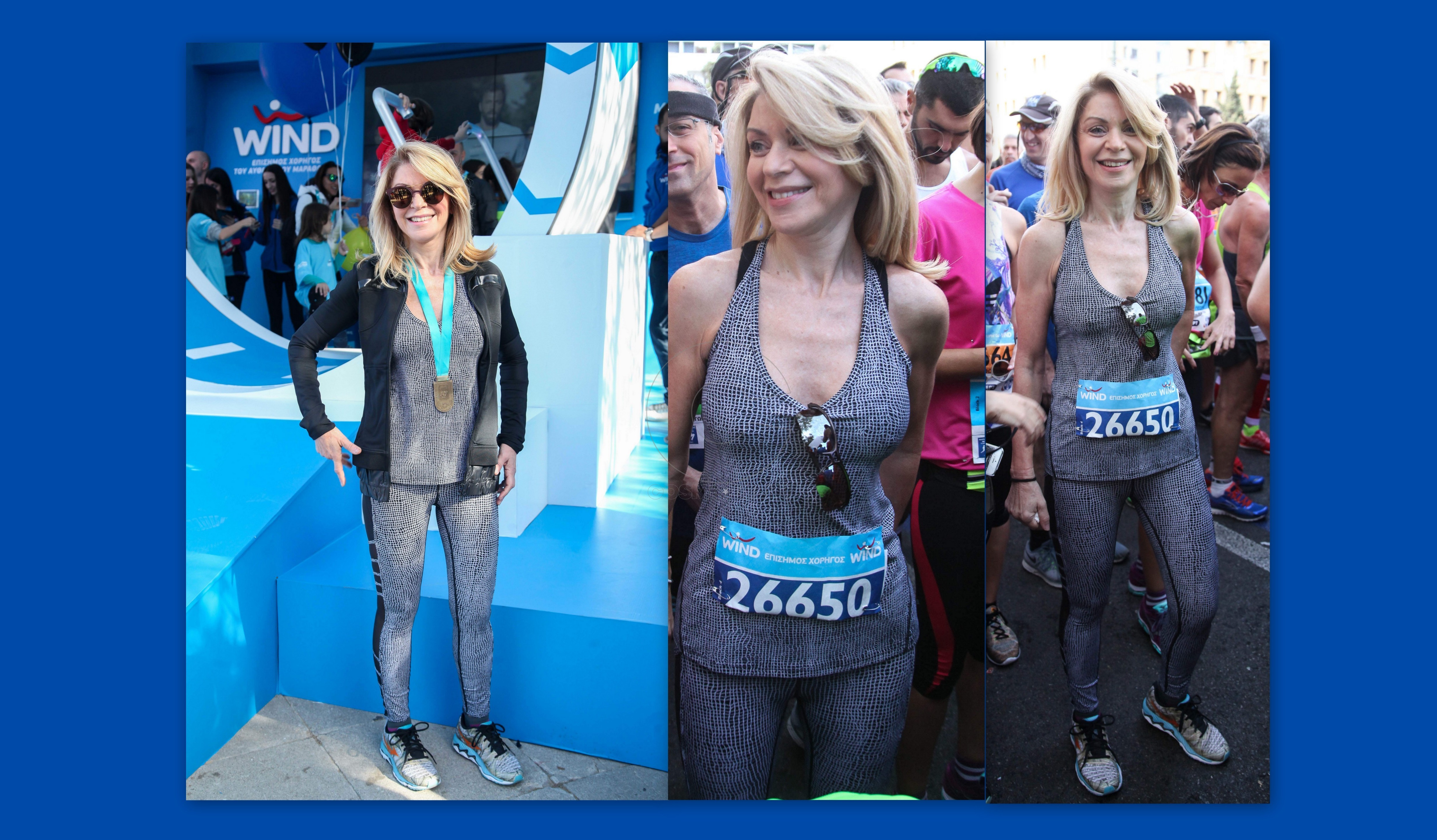 Η Έλλη Στάη μαγνήτισε τα βλέμματα στον 34ο Μαραθώνιο της Αθήνας