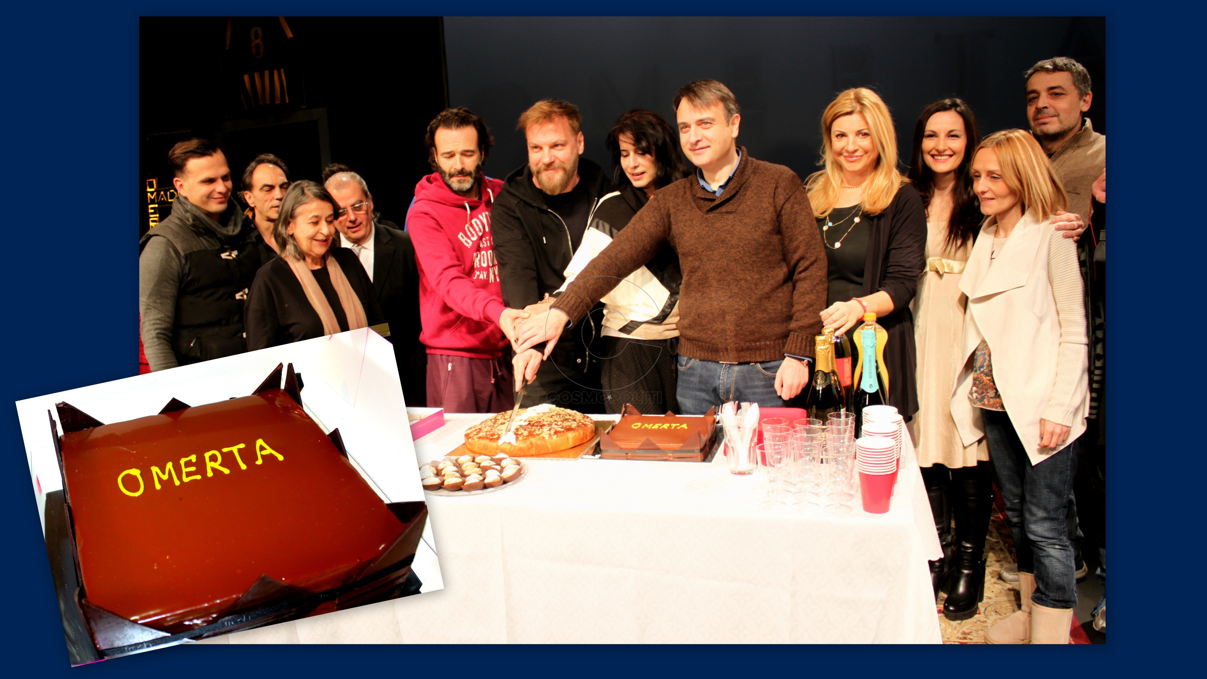 Ομερτά, η σιωπή των ανδρών: κοπή πίτας με guest τούρτα σοκολάτα @θέατρο Ήβη
