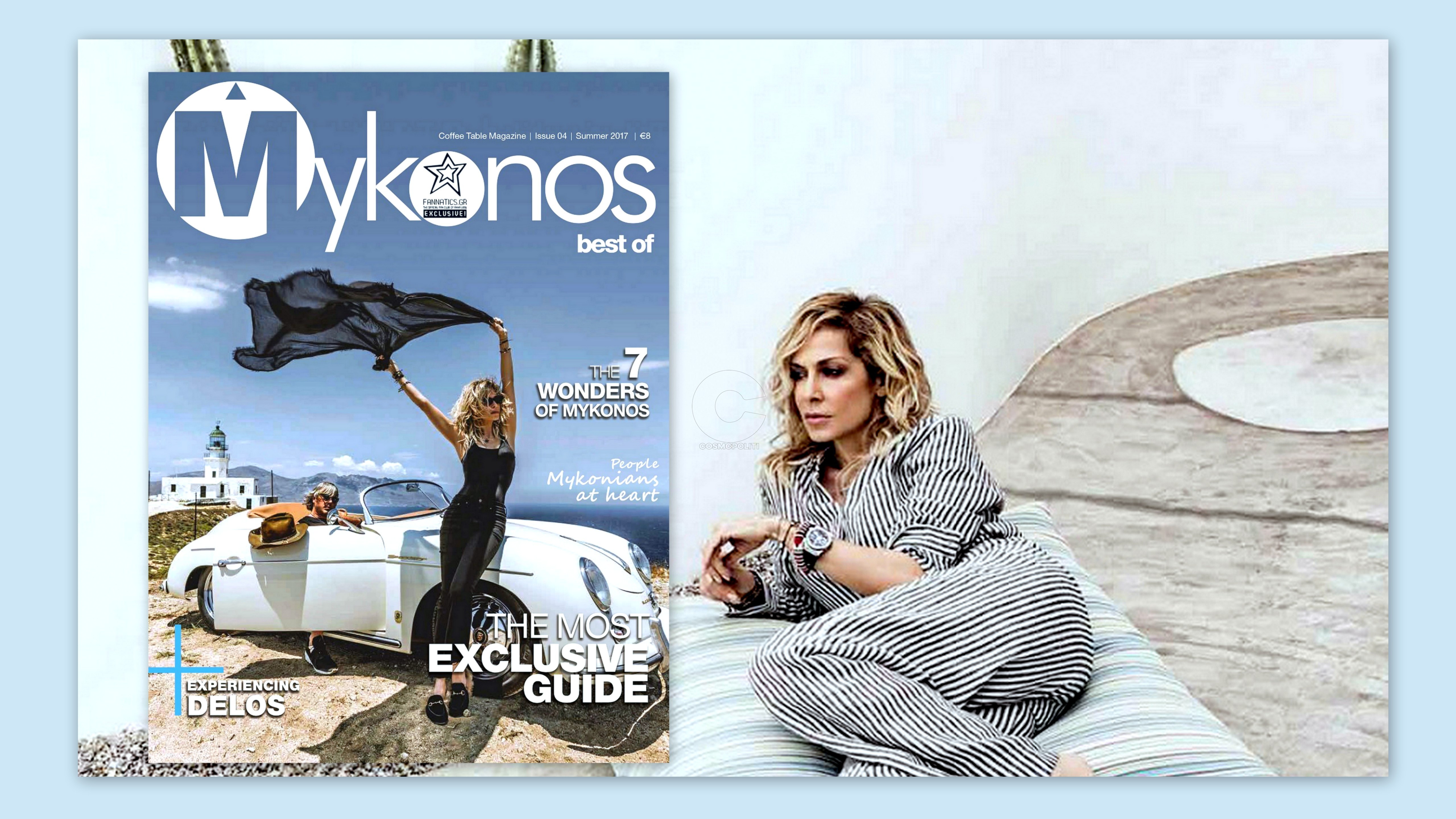 H Άννα Βίσση εξώφυλλο στο περιοδικό “Μykonos best of”