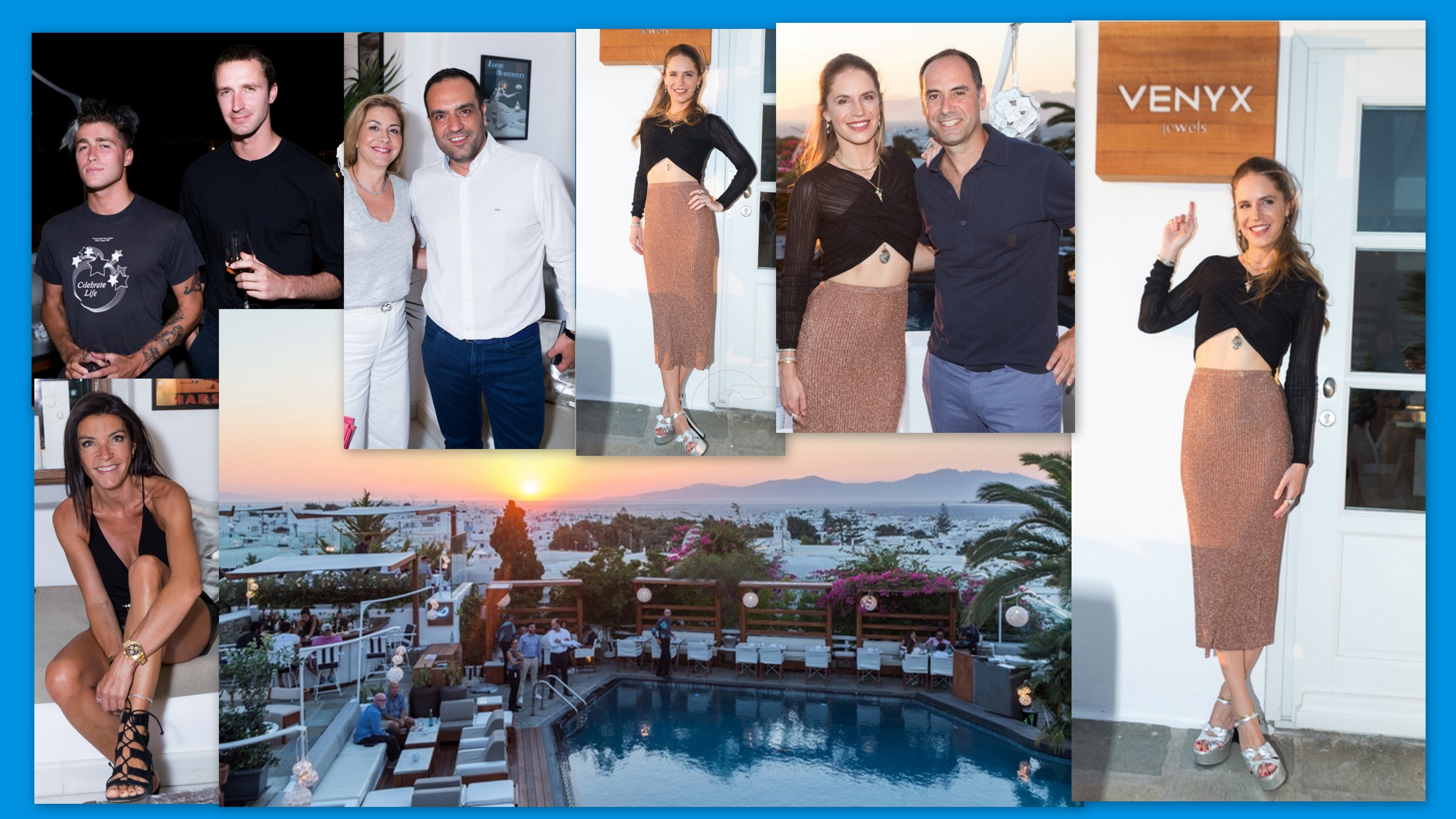 Η Ευγενία Νιάρχου παρουσίασε την τελευταία συλλογή των κοσμημάτων Venyx @Belvedere Mykonos