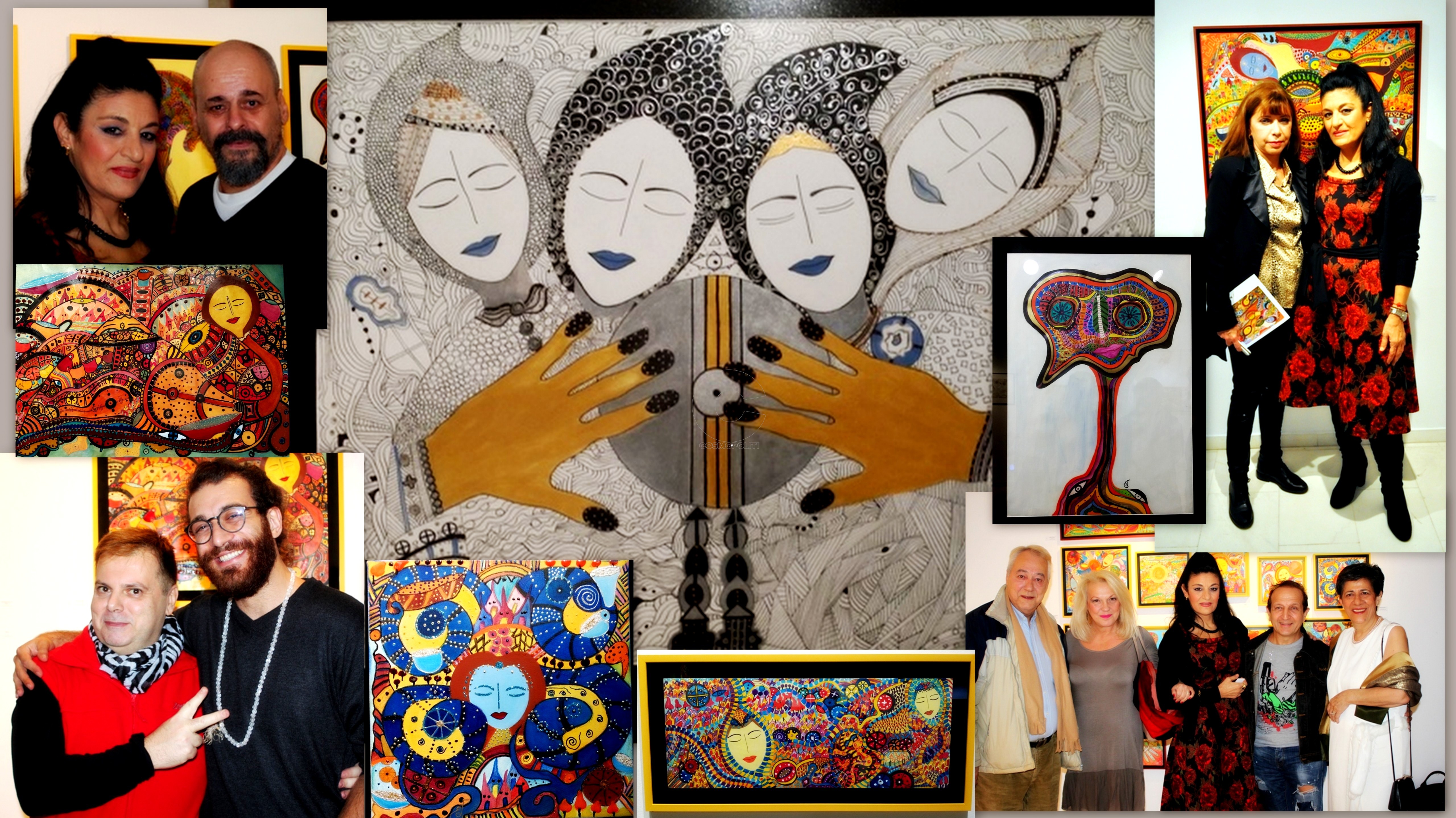 Η Ευδοξία Παπασάββα κι ο ονειρικός, πολύχρωμος κόσμος της: στα εγκαίνια της έκθεσης @Depot art Gallery: