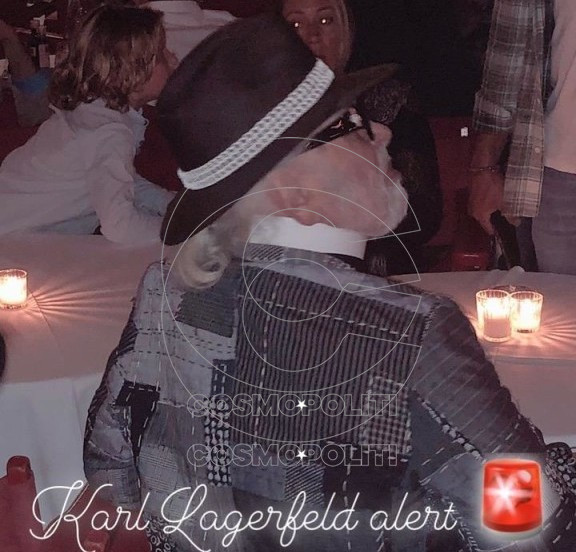 Αναπάντεχη συνάντηση έξι μήνες πριν με τον Karl Lagerfeld