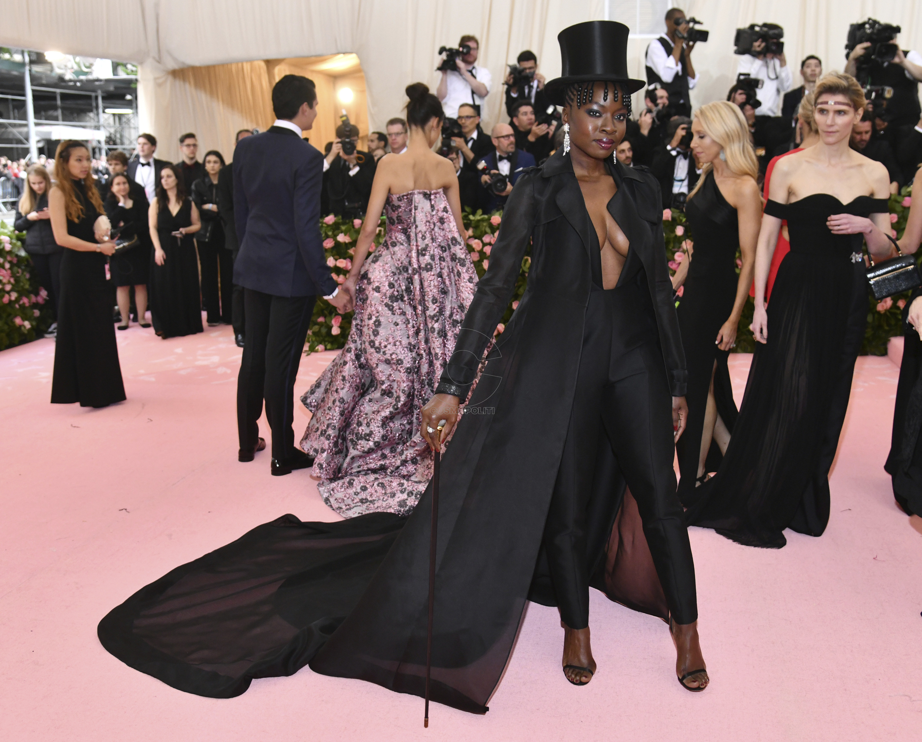 Danai Gurira attends The Metropolitan Museum of Art's Costume Institute benefit gala celebrating the opening of the "Camp: Notes on Fashion" exhibition on Monday, May 6, 2019, in New York. (Photo by Charles Sykes/Invision/AP)
