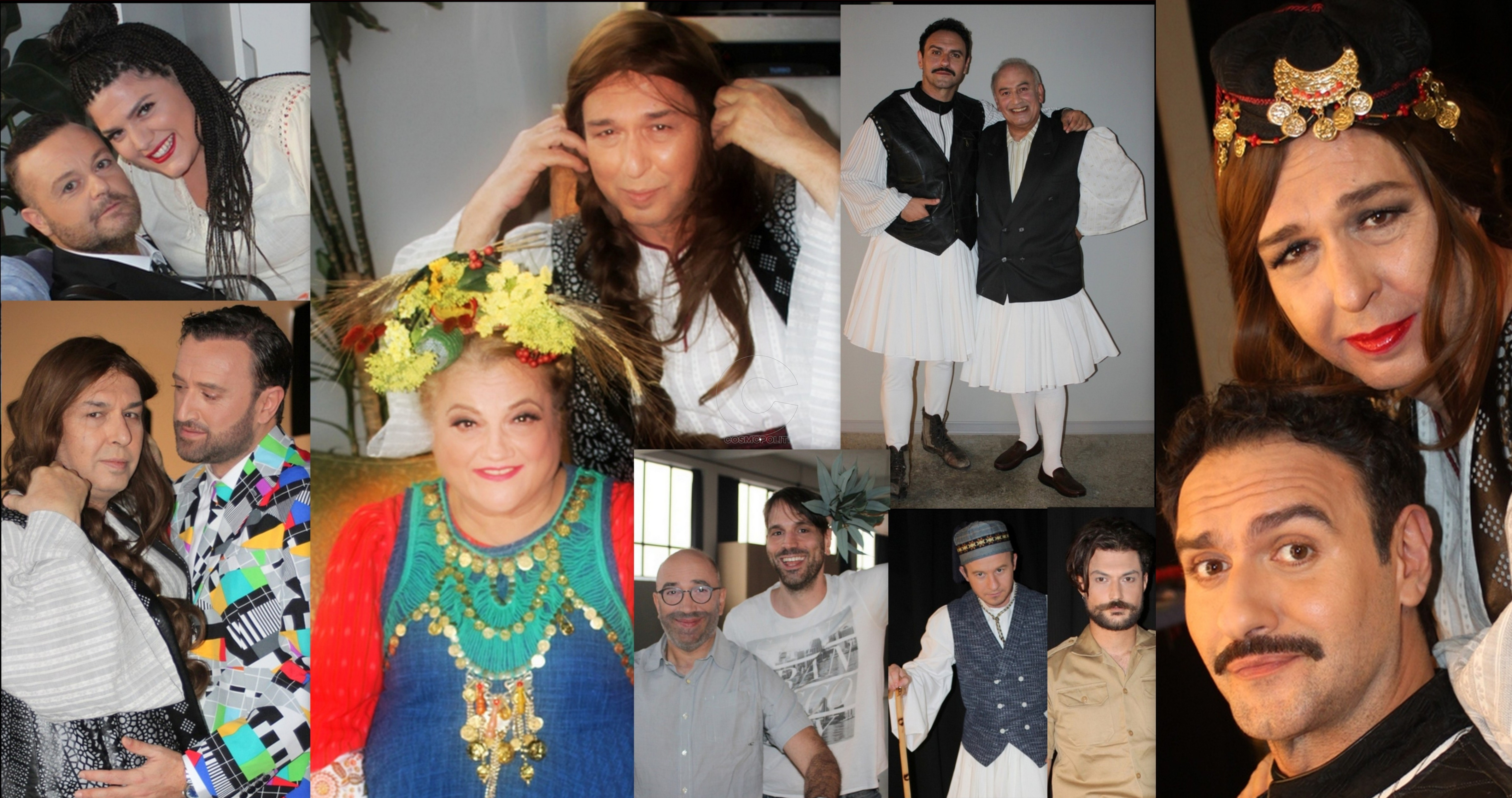 Backstage στη φωτογράφηση για την “Μαρία Πενταγιώτισσα” λίγο πριν την περιοδεία