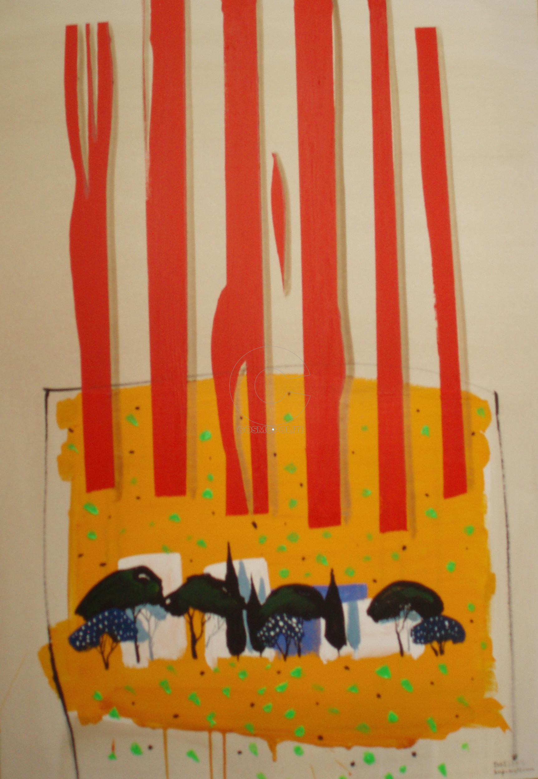 BAΣΙΛΗΣ ΚΑΡΑΚΑΤΣΑΝΗΣ‘The Unknown Land’, 2011 acrylic & oil on canvas 100X070 cm