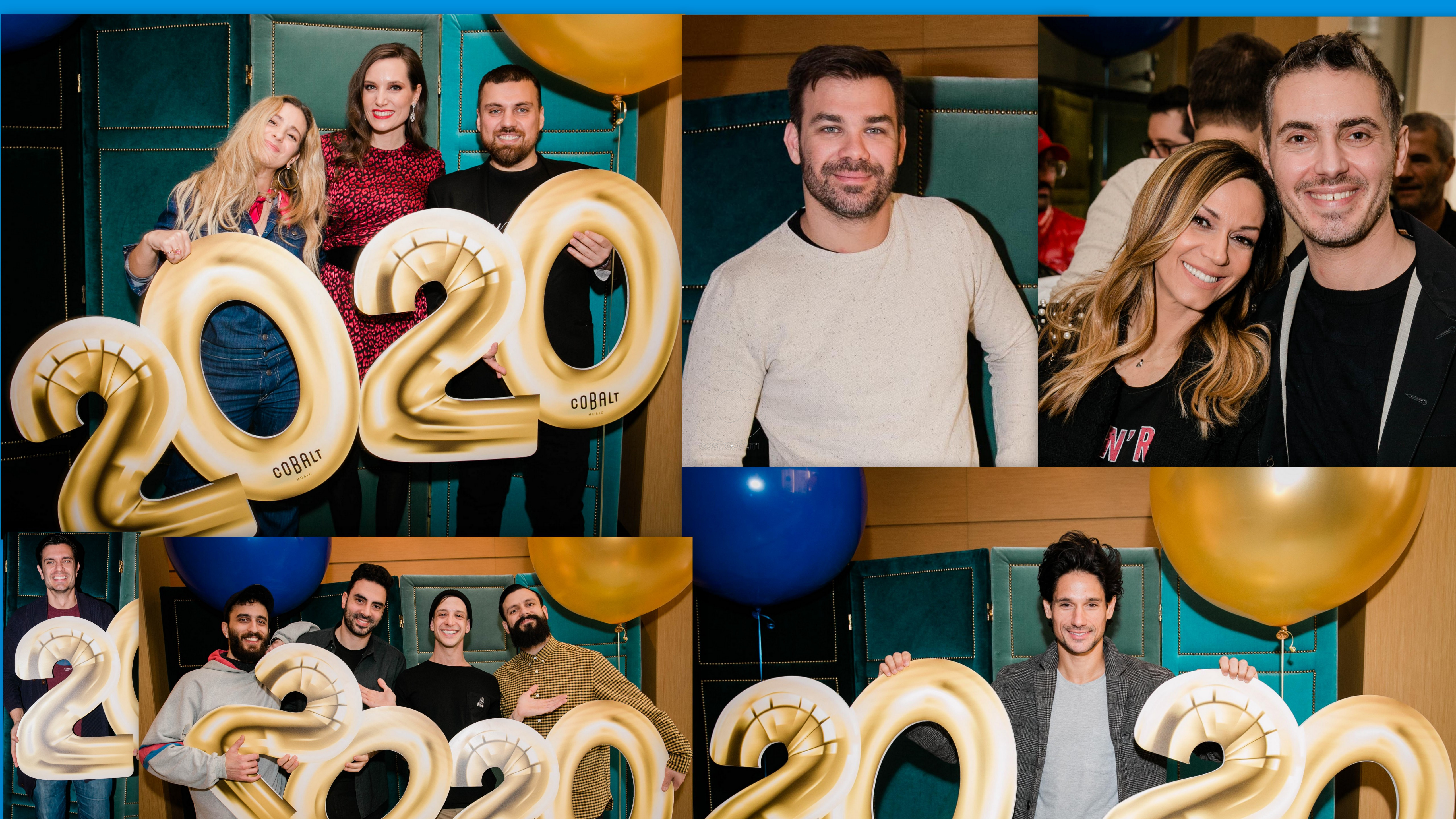 Όλοι οι καλλιτέχνες στην κοπή πίτας της Cobalt Music