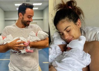 Τανιμανίδης Family: Το φωτογραφικό άλμπουμ με τα δίδυμα και τους ευτυχισμένους γονείς