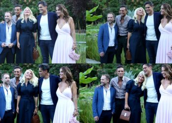 Ελένη Μενεγάκη: Γέλια και χαμόγελα με τους νέους συνεργάτες της