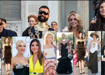 Το fashion show του Βασίλη Ζούλια στον πεζόδρομο της Διονυσίου Αρεοπαγίτου