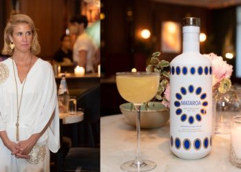 Η Θέμις Ζουγανέλη παρουσίασε στο Athenée τη limited edition φιάλη του Mataroa Mediterranean Dry Gin