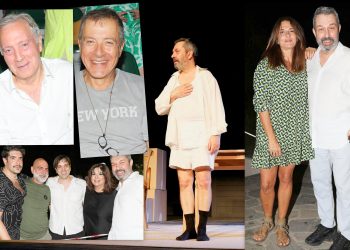 Ποιοι χειροκρότησαν τον Χρήστο Χατζηπαναγιώτη στην πρεμιέρα της παράστασης «Αυτός, ο άλλος και το παντελόνι του»