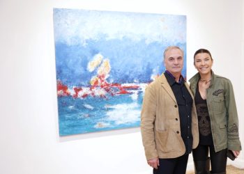 Εγκαίνια για την έκθεση του Νικόλα Κλουβάτου