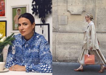 H Kelly Rutherford με δημιουργίες της Levinia Konyalian