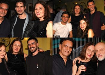 Νίκος Ψαρράς – Έλενα Καρακούλη: Κοινή γιορτή παρέα με φίλους