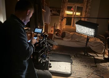 Στα γυρίσματα της ταινίας «Το νανούρισμα»