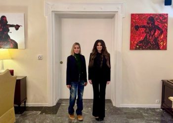 Kimberly Guilfoyle: Έργα της Χριστίνας Λάππα στην επίσημη κατοικία της