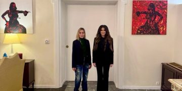 Kimberly Guilfoyle: Έργα της Χριστίνας Λάππα στην επίσημη κατοικία της