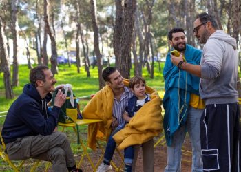 Στα γυρίσματα του σίριαλ «Μπαμπά σ’αγαπώ»