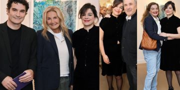 Εγκαίνια με φίλους για την Χριστίνα Μπρέμπου στην Γκαλερί Σκουφά